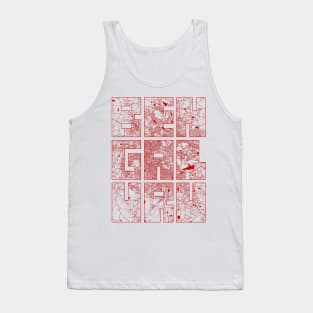 Bengaluru, India City Map Typography - Oriental Tank Top